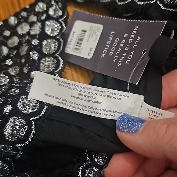 ❌❌❌ SOLD ❌❌❌ NWT Cacique Seriously Sexy Babydoll 2-Piece Lingerie Set/ 34-36 - Picture 8 of 12